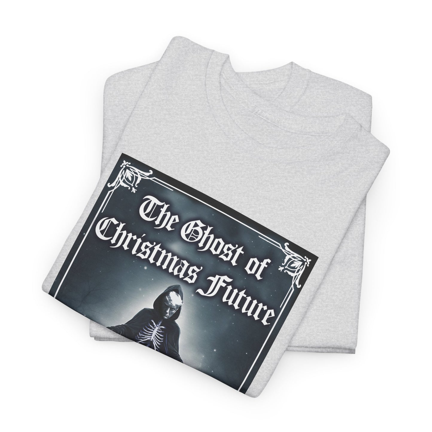 Donald Trump Parody T-Shirt Ghost of Christmas Future, A Christmas Carol Parody, President is Scary Spirt of Things to Come, Deporting Migrant Children, Sad