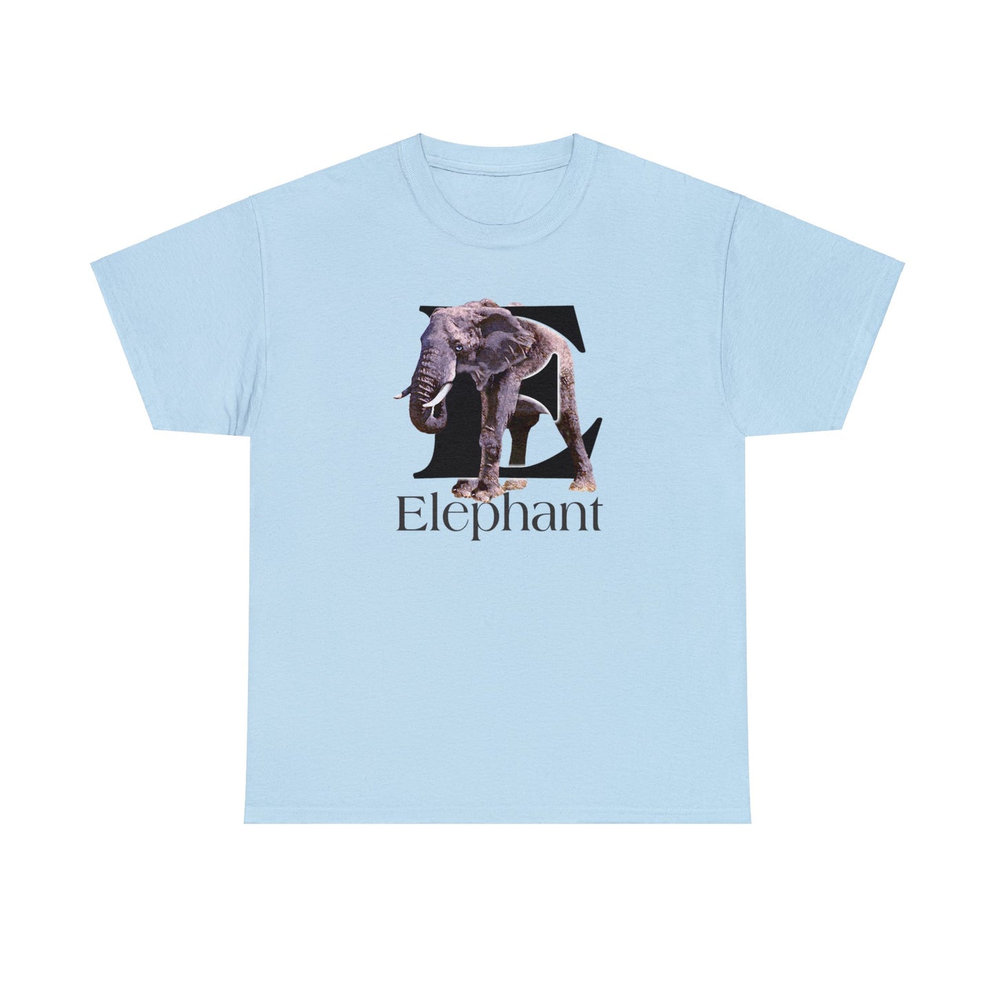 E is for Elephant, Letter E T-Shirt, Cute Elephant Tee, Pachyderm T-Shirt, Kid's Elephant Tee, animal t-shirt, animal