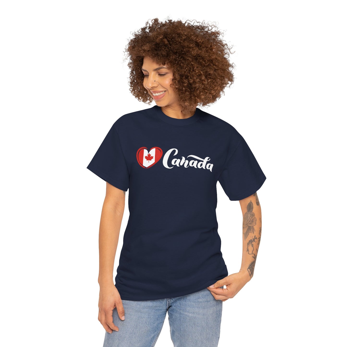 Love Canada Heart Flag T-Shirt, Canadian Pride, Classic Look, Tasteful design, Canada is not the 51st State of America,