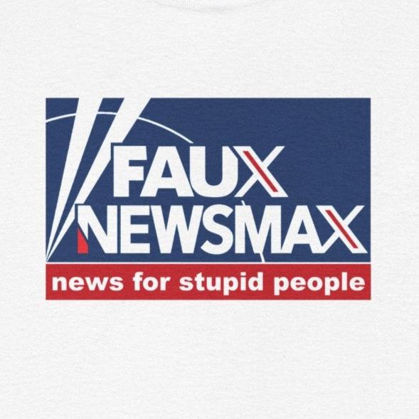 Fox News, NewsMax, Twitter, X Parody T-Shirt - 3 Misleading Networks in One, News For Stupid People