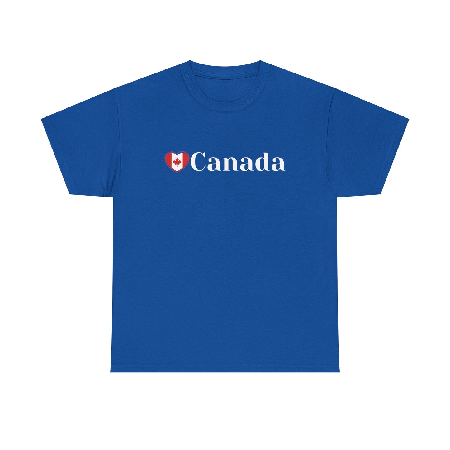 Love Canada Heart T-Shirt, Canadian Pride Tee, Canadian Independence, Proud Canadian T-Shirt, Classy Design