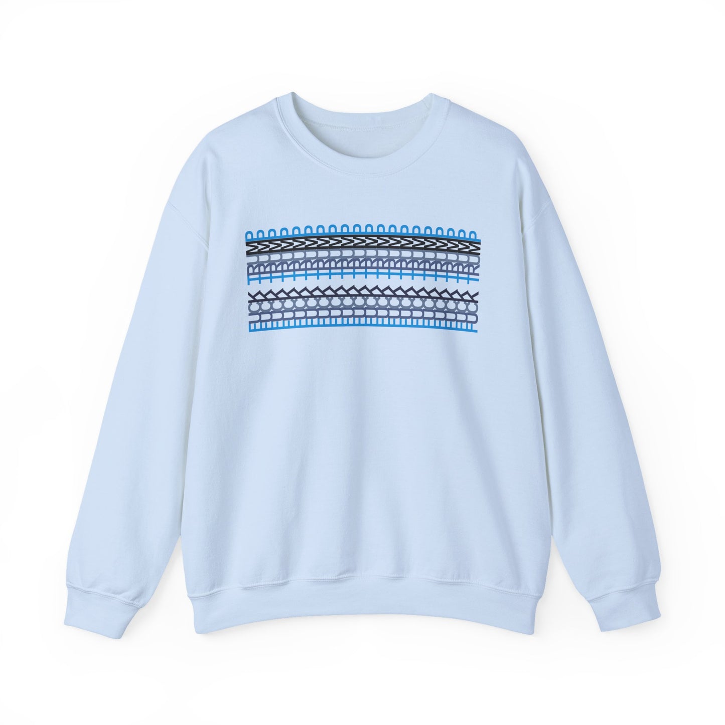 Nordic Pattern Anti-Trump Unisex Heavy Blend Crewneck Sweatshirt