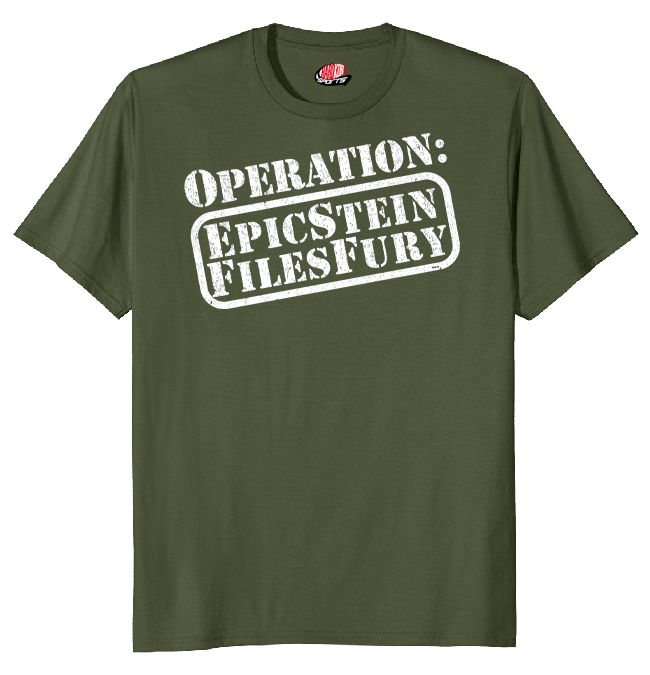 Operation EpicStein FilesFury Political Satire Fictional Operation Design  Epstein Files, Operation Epic Fury War Parody T-Shirt