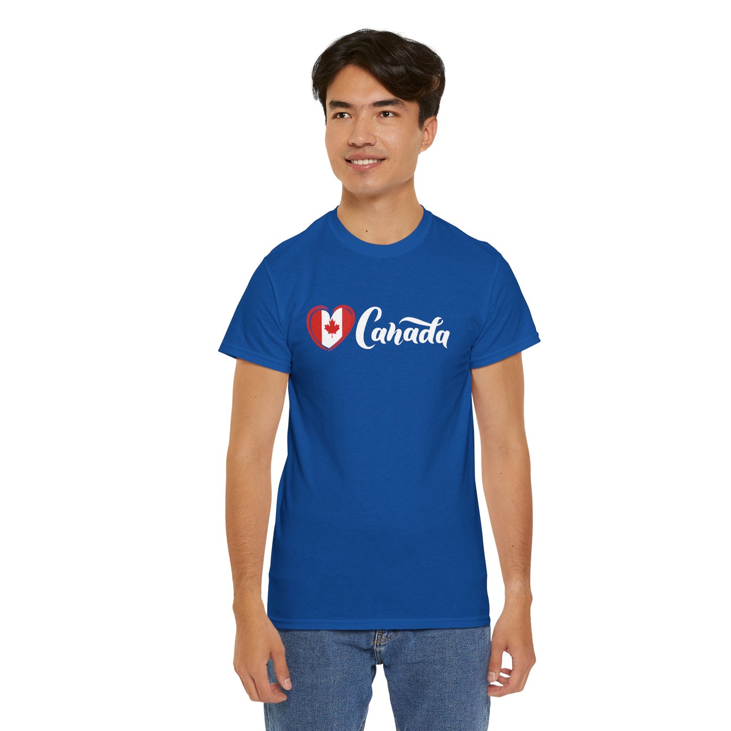 Love Canada Heart Flag T-Shirt, Canadian Pride, Classic Look, Tasteful design, Canada is not the 51st State of America,