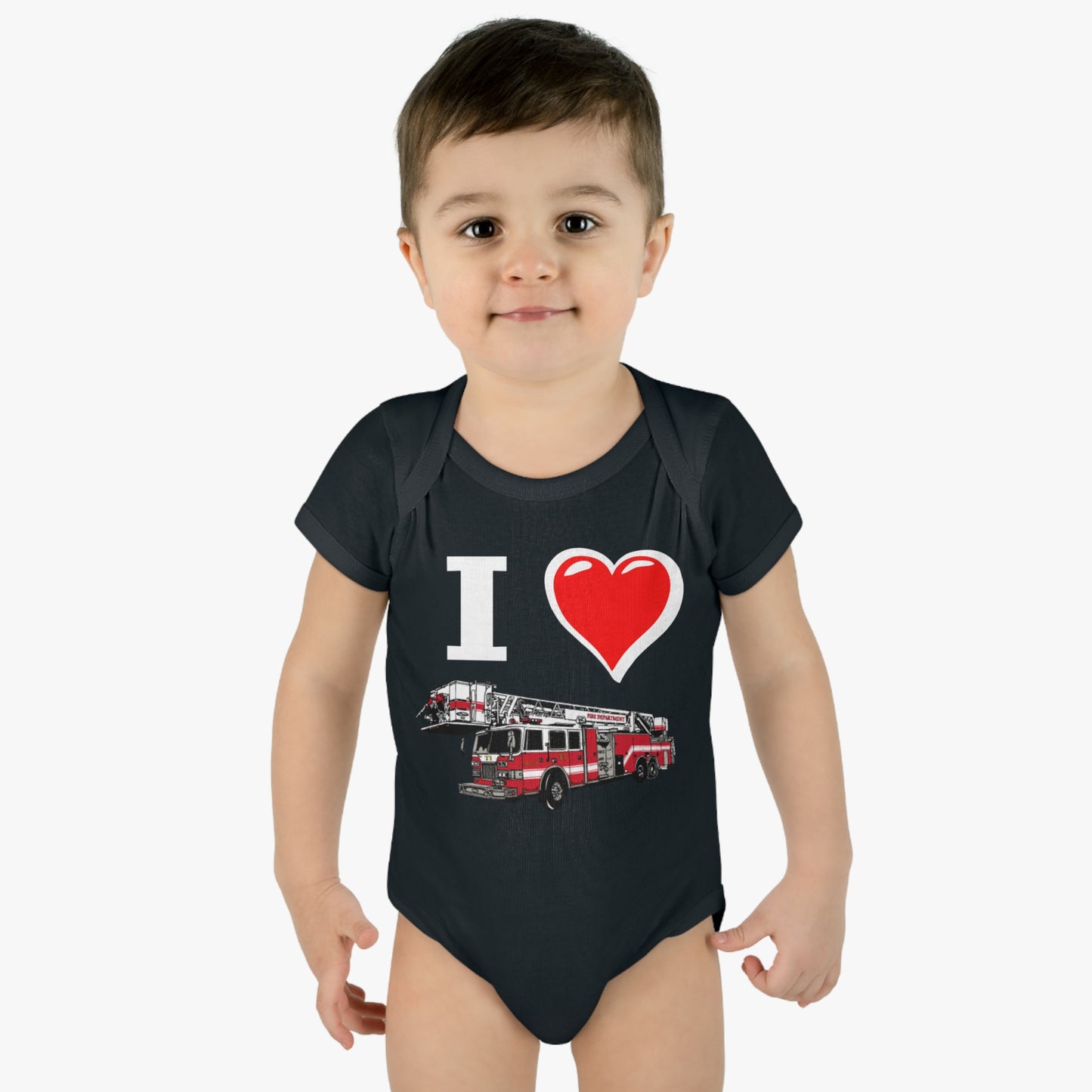 I love Firetrucks, I Heart Firetrucks T-Shirts, One Piece Fireman T, Cute for the Little Fire Fighter, Future Fireman, Baby Firetruck Tee