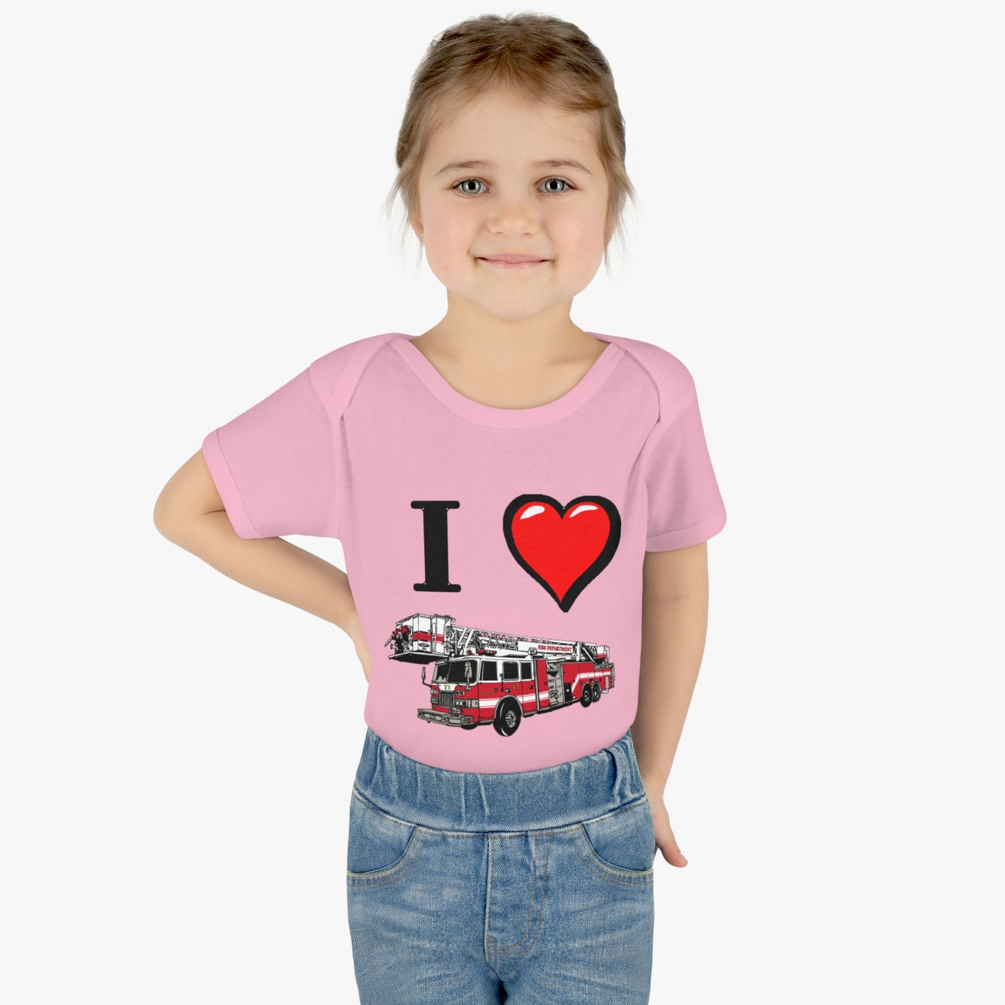 I love Firetrucks, I Heart Firetrucks T-Shirts, One Piece Fireman T, Cute for the Little Fire Fighter, Future Fireman, Baby Firetruck Tee