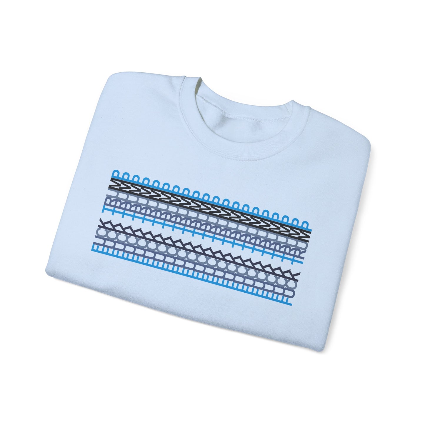 Nordic Pattern Anti-Trump Unisex Heavy Blend Crewneck Sweatshirt