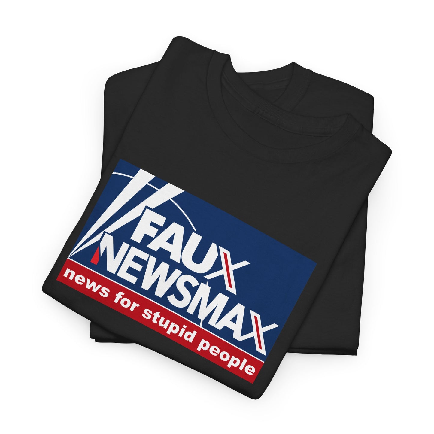 Fox News, NewsMax, Twitter, X Parody T-Shirt - 3 Misleading Networks in One, News For Stupid People