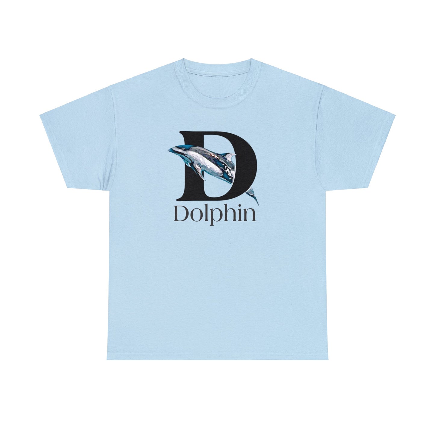 D is for Dolphin T-Shirt, Dolphin Drawing T-Shirt, Dolphin Lovers shirt, Dolphin illustration