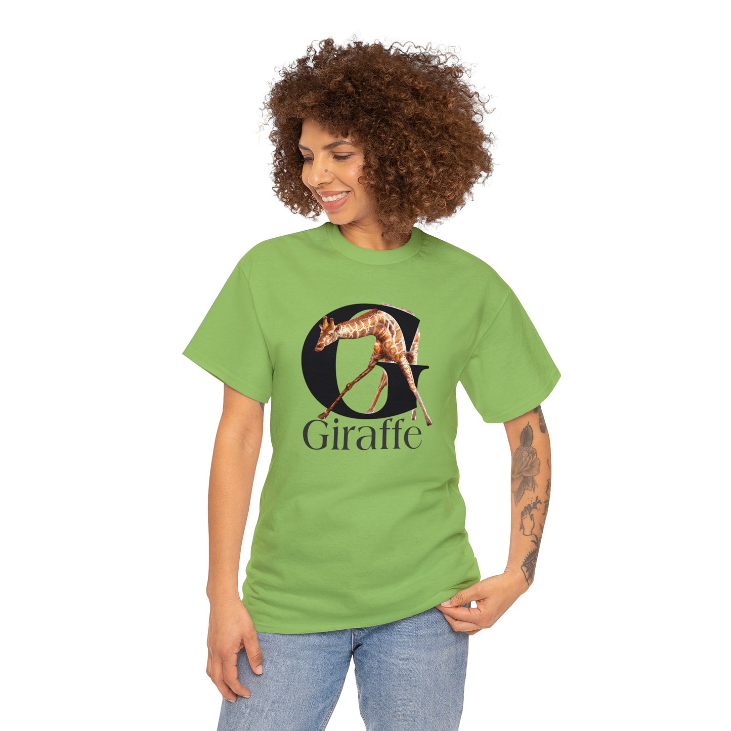 G is for Giraffe T-Shirt, Letter G Tee, Cute Giraffe T-Shirt animal t-shirt, animal alphabet T,