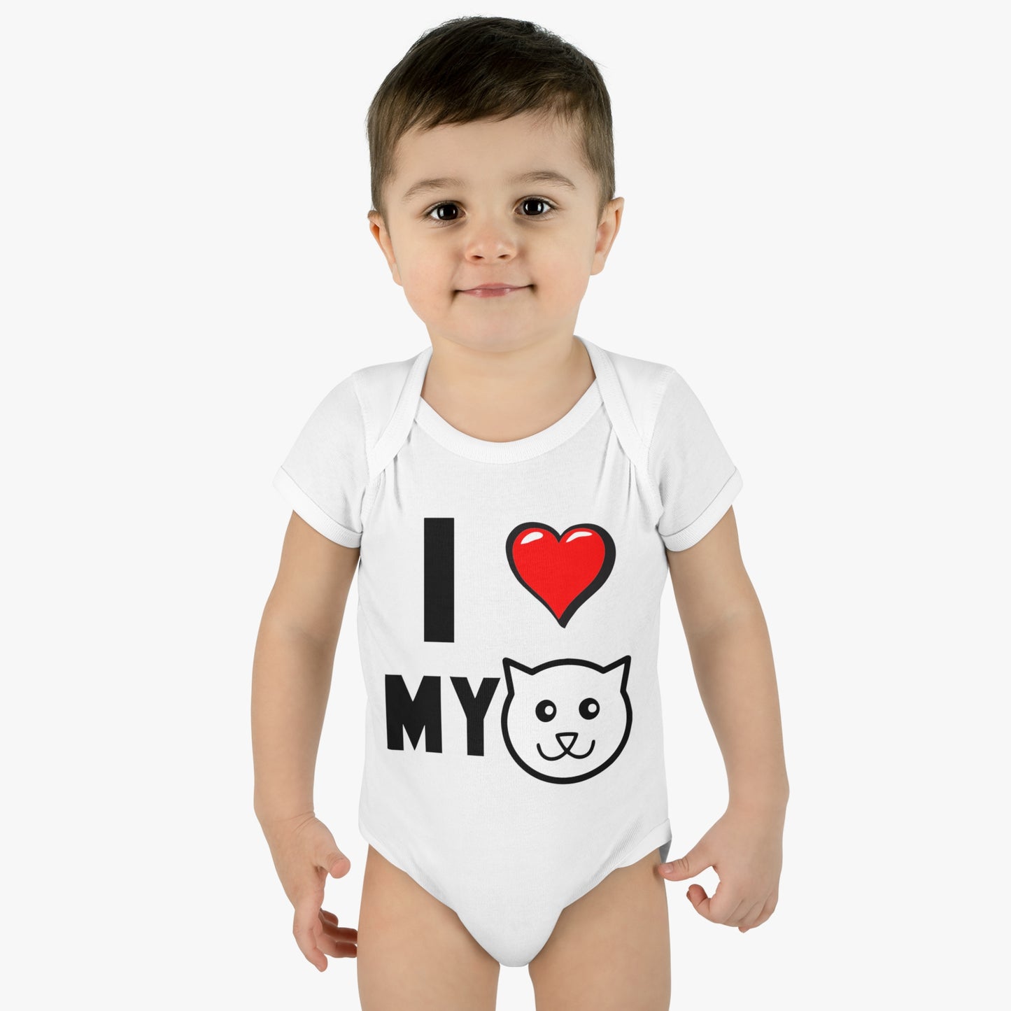 I love My Cat T-Shirt, Infant Heart My Cat, One Piece Bodysuit, Cats are Better Than Dogs, Fun Cat Lover Tee, Gifts for Cat Parents, Shower