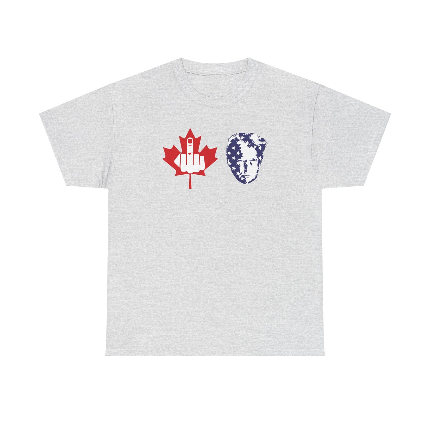 F Trump Canada Gives the Middle Finger to the Convicted Felon, Canadians Against 51st State, Political Adult Humor T-Shirt