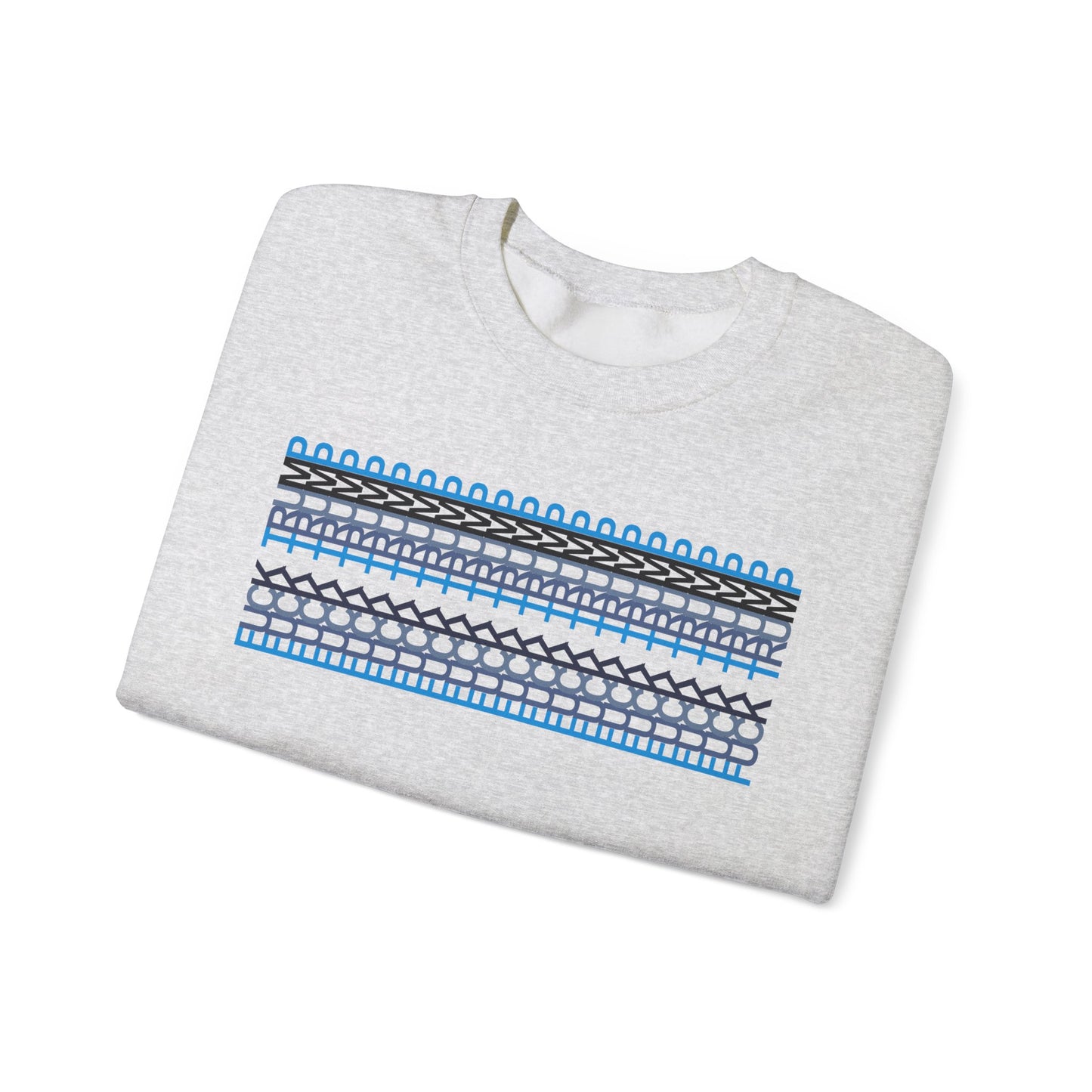 Nordic Pattern Anti-Trump Unisex Heavy Blend Crewneck Sweatshirt