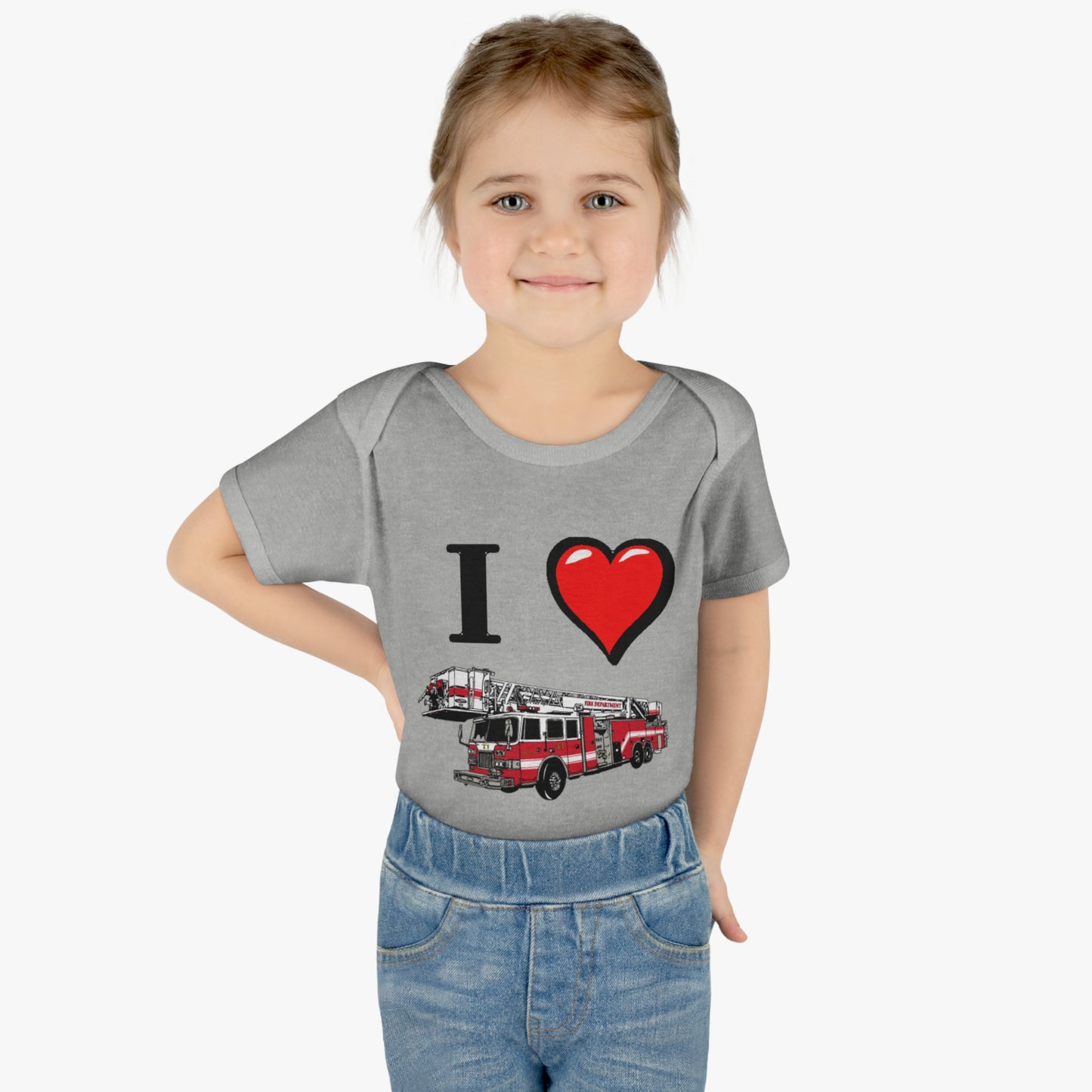 I love Firetrucks, I Heart Firetrucks T-Shirts, One Piece Fireman T, Cute for the Little Fire Fighter, Future Fireman, Baby Firetruck Tee