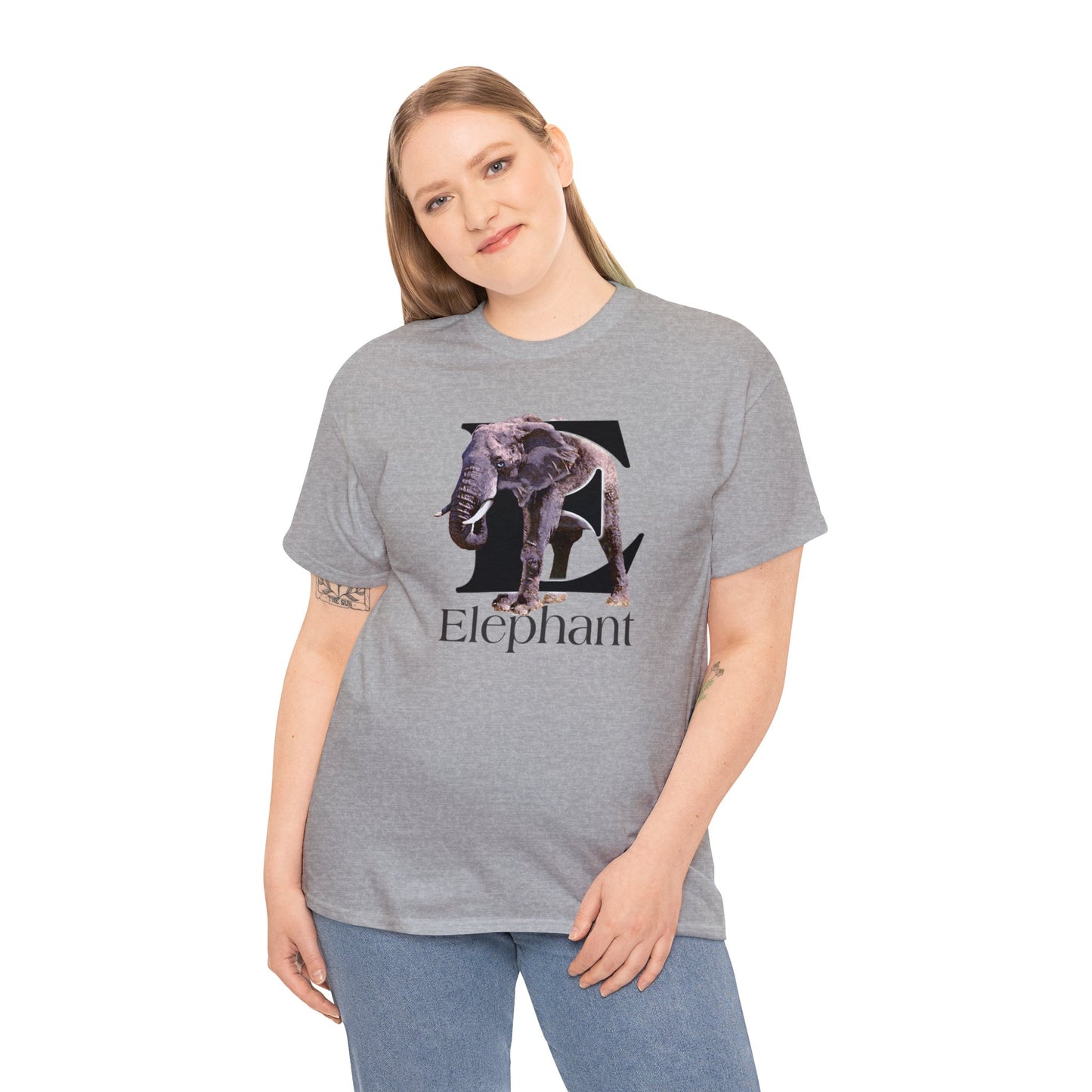 E is for Elephant, Letter E T-Shirt, Cute Elephant Tee, Pachyderm T-Shirt, Kid's Elephant Tee, animal t-shirt, animal