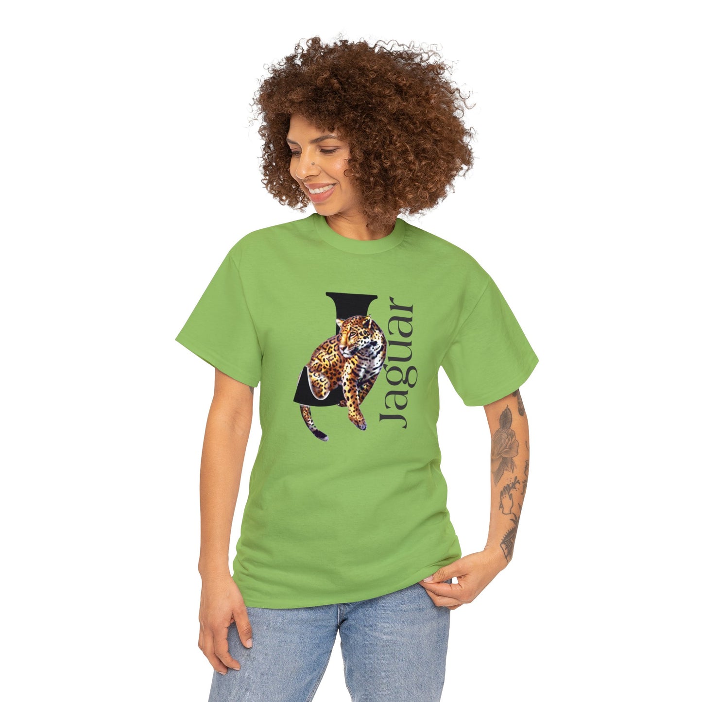 J is for Jaguar shirt, Cute Jaguar t-shirt, Jaguar Lovers t-shirt, Drawing T-Shirt,