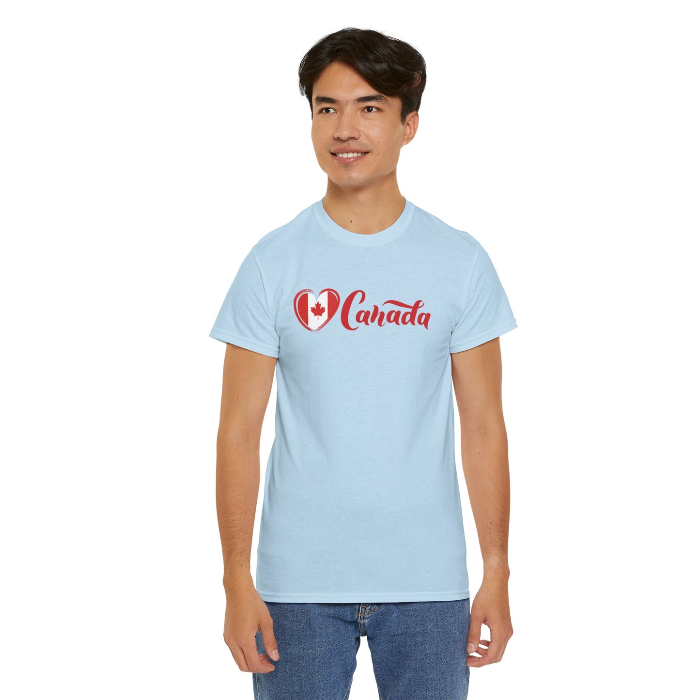 Love Canada Heart Flag T-Shirt, Canadian Pride, Classic Look, Tasteful design, Canada is not the 51st State of America,