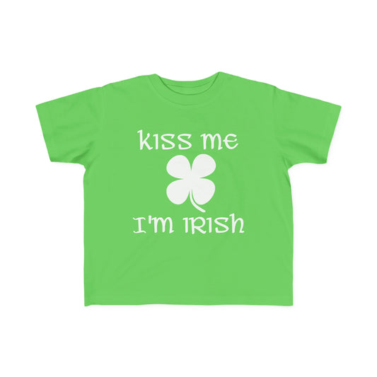 Kiss Me I'm Irish Toddler T-Shirt, Ireland, Saint Patrick's Day Tee, St. Patty's Day, Boy's Irish T, Girl's Ireland Tee, Gift for March 17