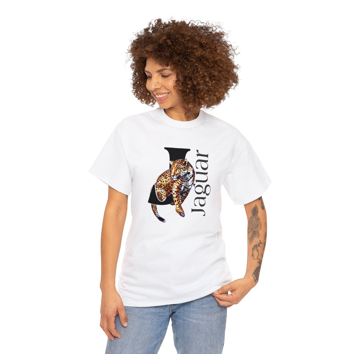 J is for Jaguar shirt, Cute Jaguar t-shirt, Jaguar Lovers t-shirt, Drawing T-Shirt,