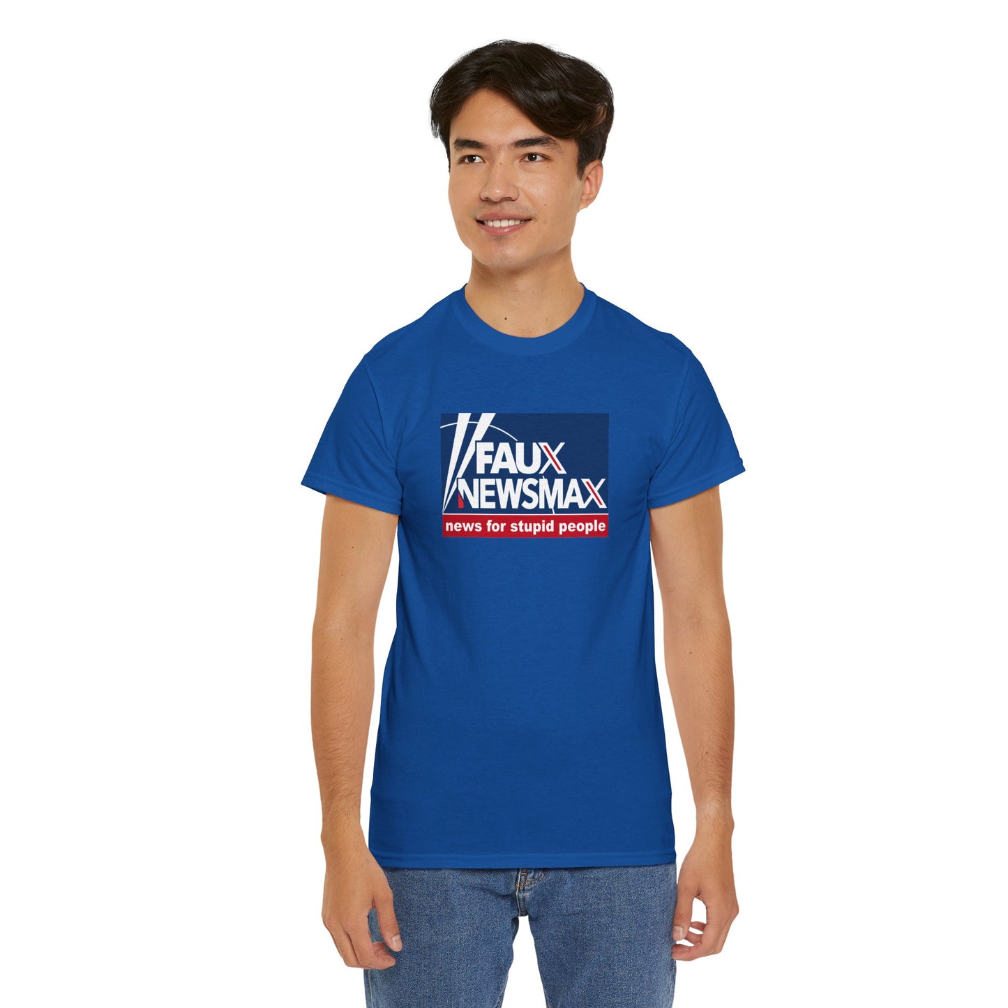 Fox News, NewsMax, Twitter, X Parody T-Shirt - 3 Misleading Networks in One, News For Stupid People