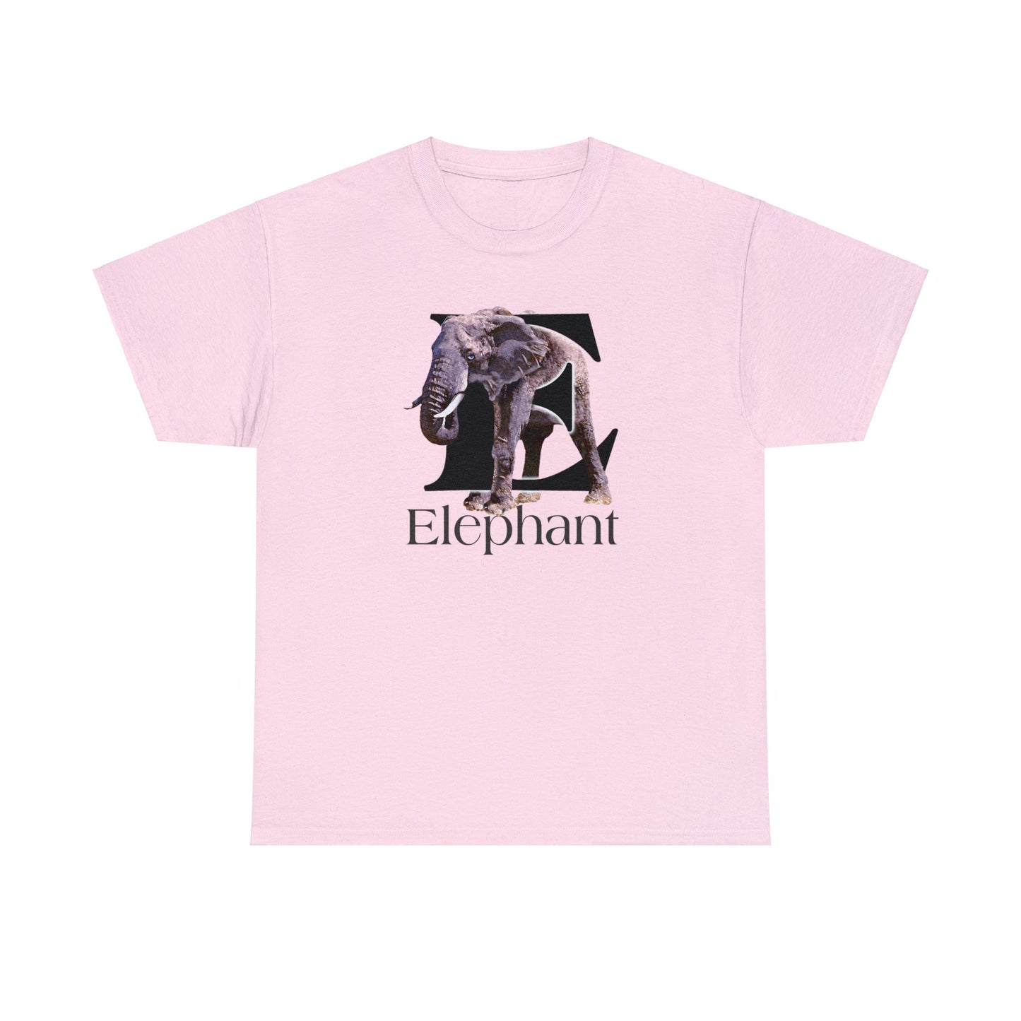 E is for Elephant, Letter E T-Shirt, Cute Elephant Tee, Pachyderm T-Shirt, Kid's Elephant Tee, animal t-shirt, animal