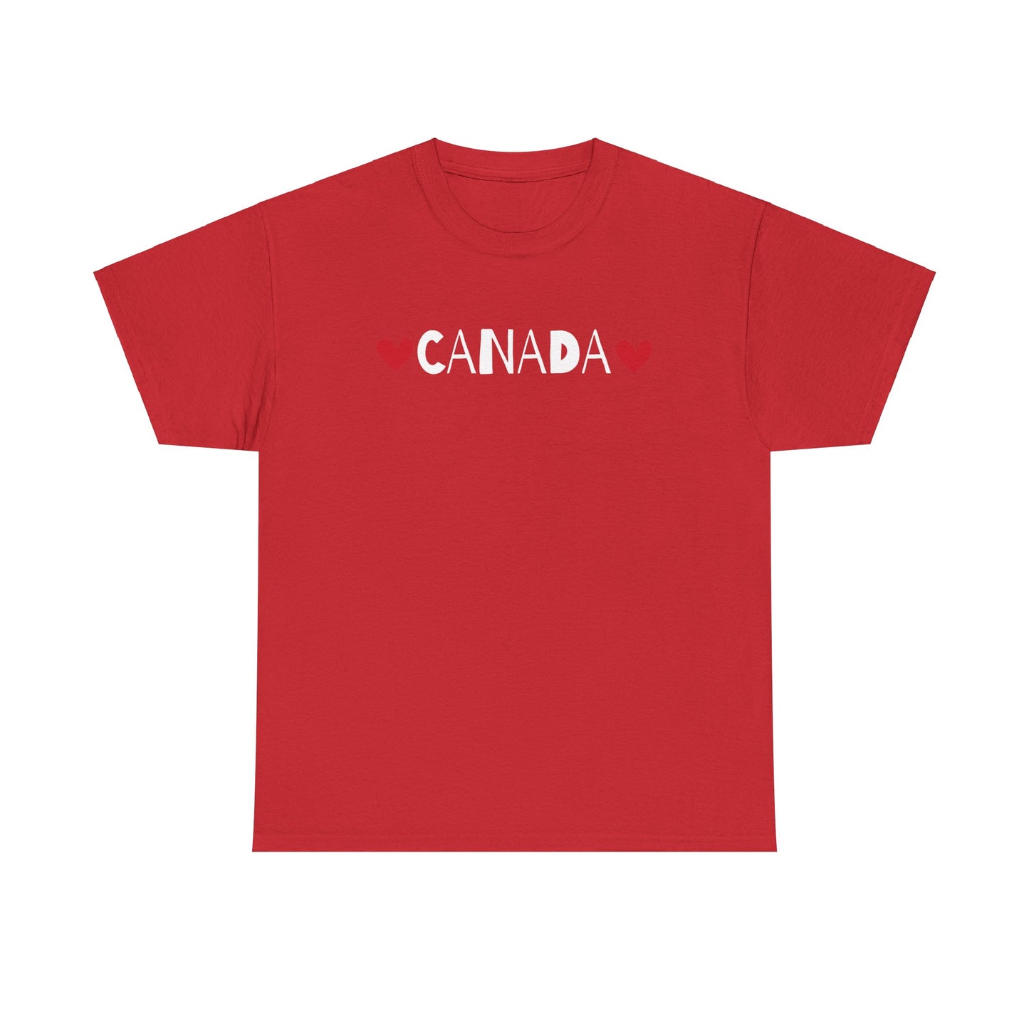 Love Canada Heart, Whimsical Canadian Pride T-Shirt, Love Canadian Independence, Not the 51st State