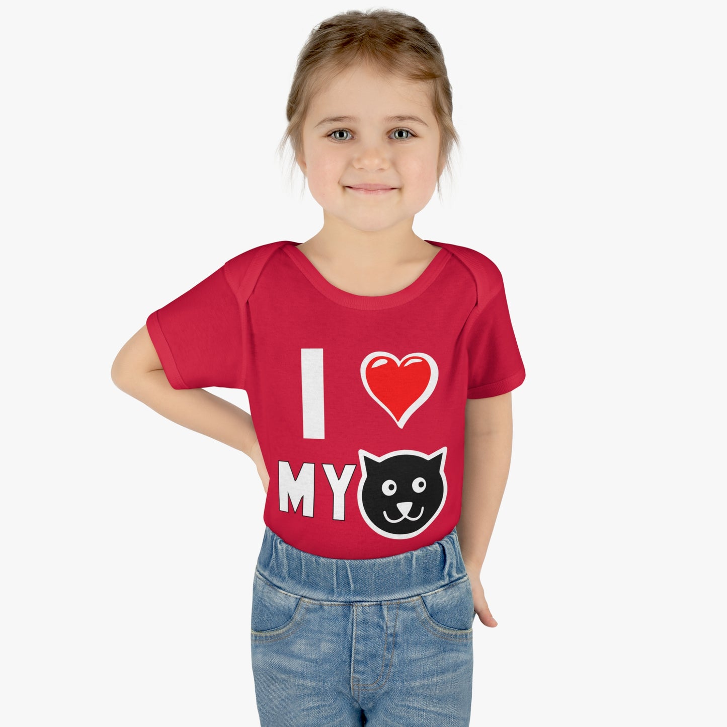 I love My Cat T-Shirt, Infant Heart My Cat, One Piece Bodysuit, Cats are Better Than Dogs, Fun Cat Lover Tee, Gifts for Cat Parents, Shower