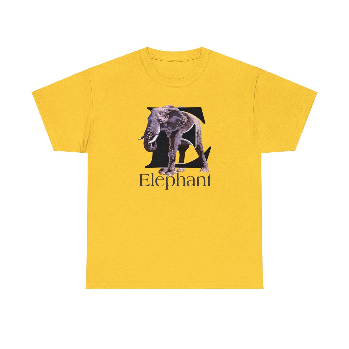 E is for Elephant, Letter E T-Shirt, Cute Elephant Tee, Pachyderm T-Shirt, Kid's Elephant Tee, animal t-shirt, animal