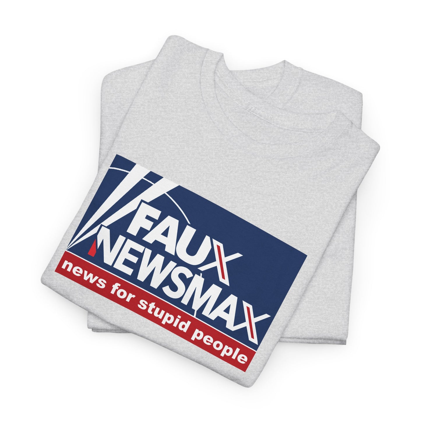 Fox News, NewsMax, Twitter, X Parody T-Shirt - 3 Misleading Networks in One, News For Stupid People