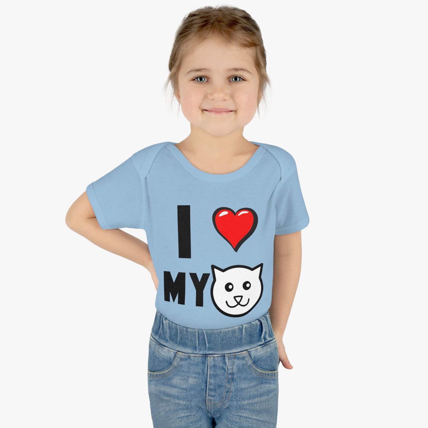 I love My Cat T-Shirt, Infant Heart My Cat, One Piece Bodysuit, Cats are Better Than Dogs, Fun Cat Lover Tee, Gifts for Cat Parents, Shower