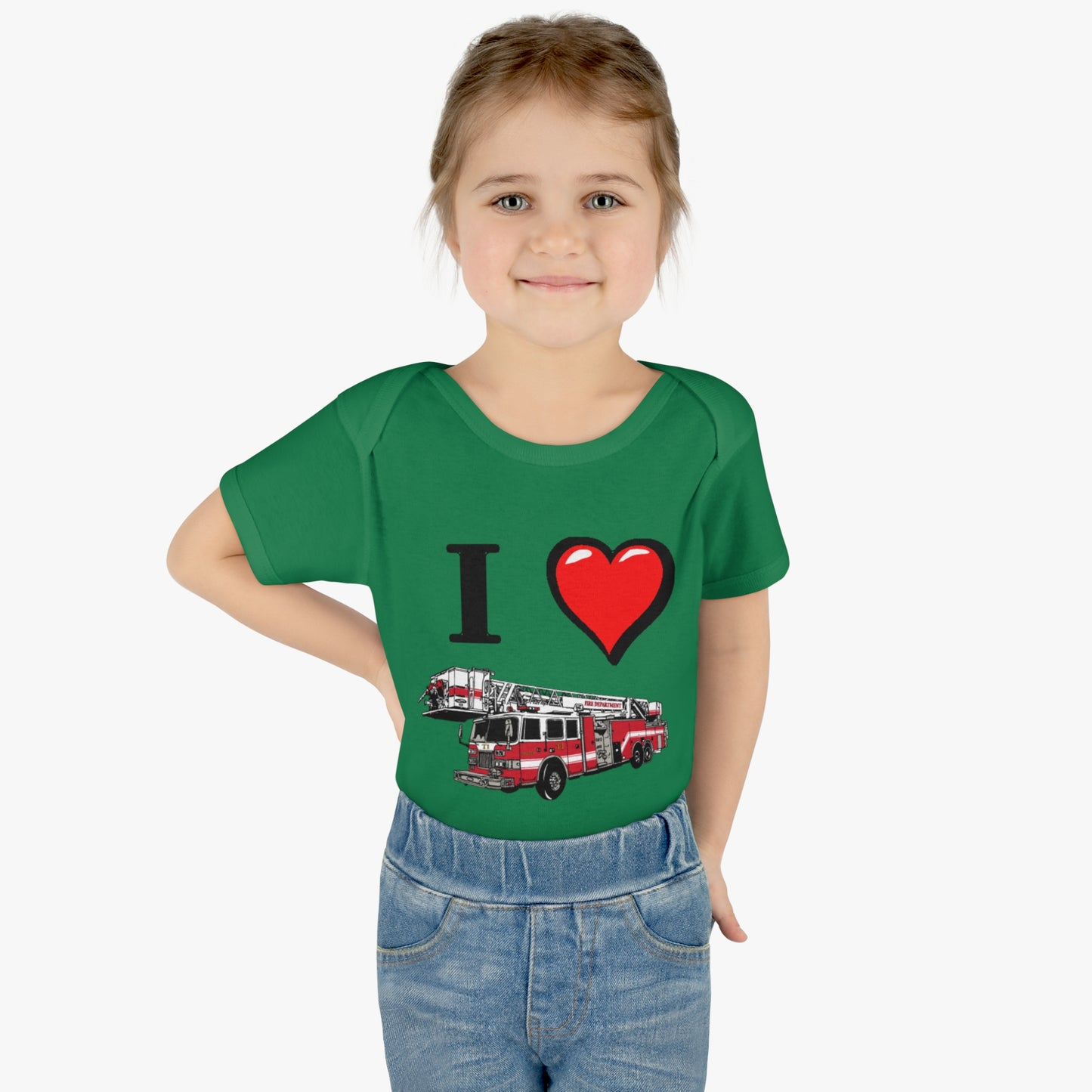 I love Firetrucks, I Heart Firetrucks T-Shirts, One Piece Fireman T, Cute for the Little Fire Fighter, Future Fireman, Baby Firetruck Tee