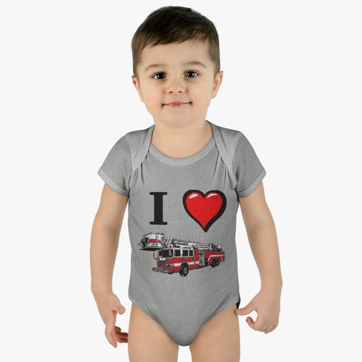 I love Firetrucks, I Heart Firetrucks T-Shirts, One Piece Fireman T, Cute for the Little Fire Fighter, Future Fireman, Baby Firetruck Tee