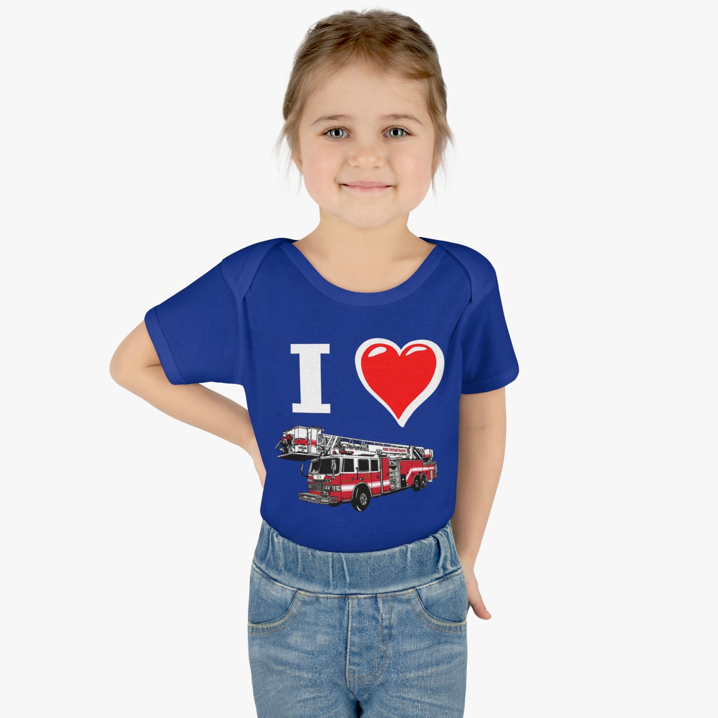 I love Firetrucks, I Heart Firetrucks T-Shirts, One Piece Fireman T, Cute for the Little Fire Fighter, Future Fireman, Baby Firetruck Tee