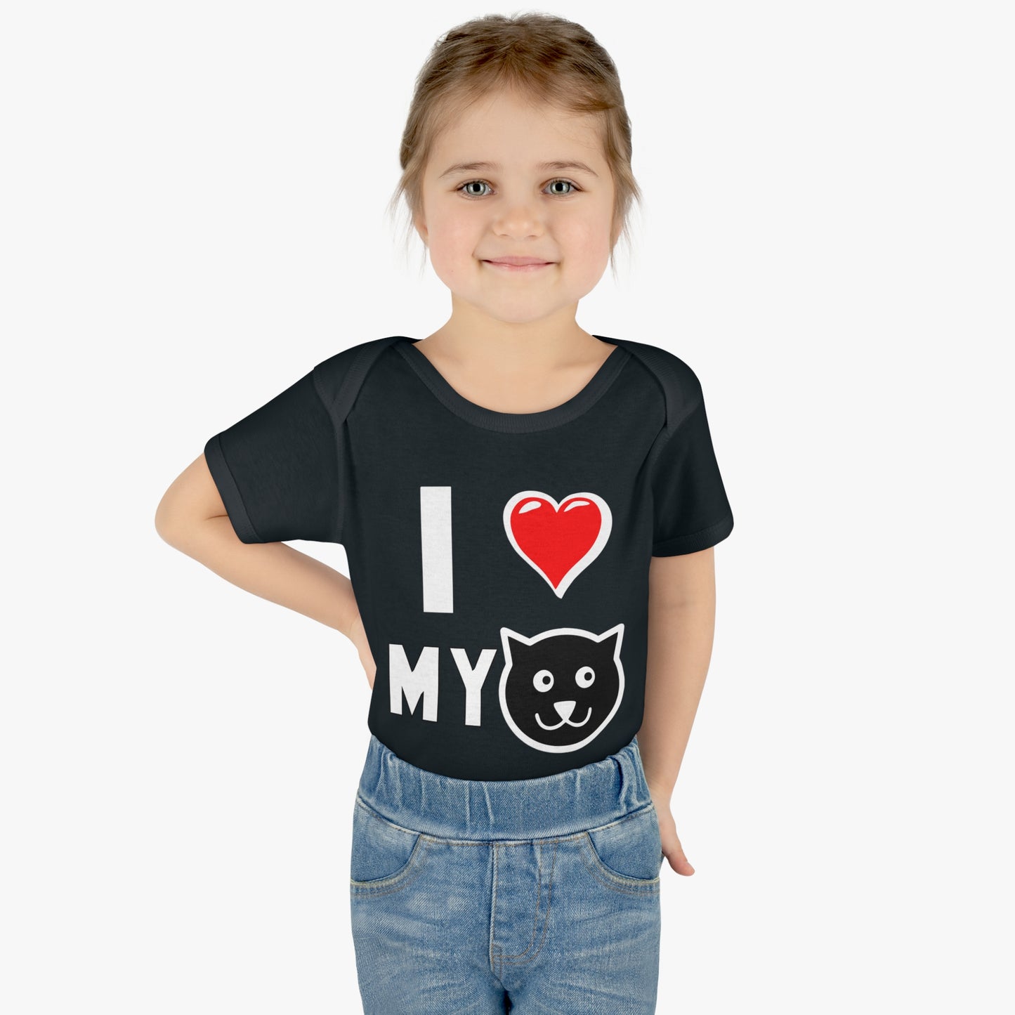 I love My Cat T-Shirt, Infant Heart My Cat, One Piece Bodysuit, Cats are Better Than Dogs, Fun Cat Lover Tee, Gifts for Cat Parents, Shower