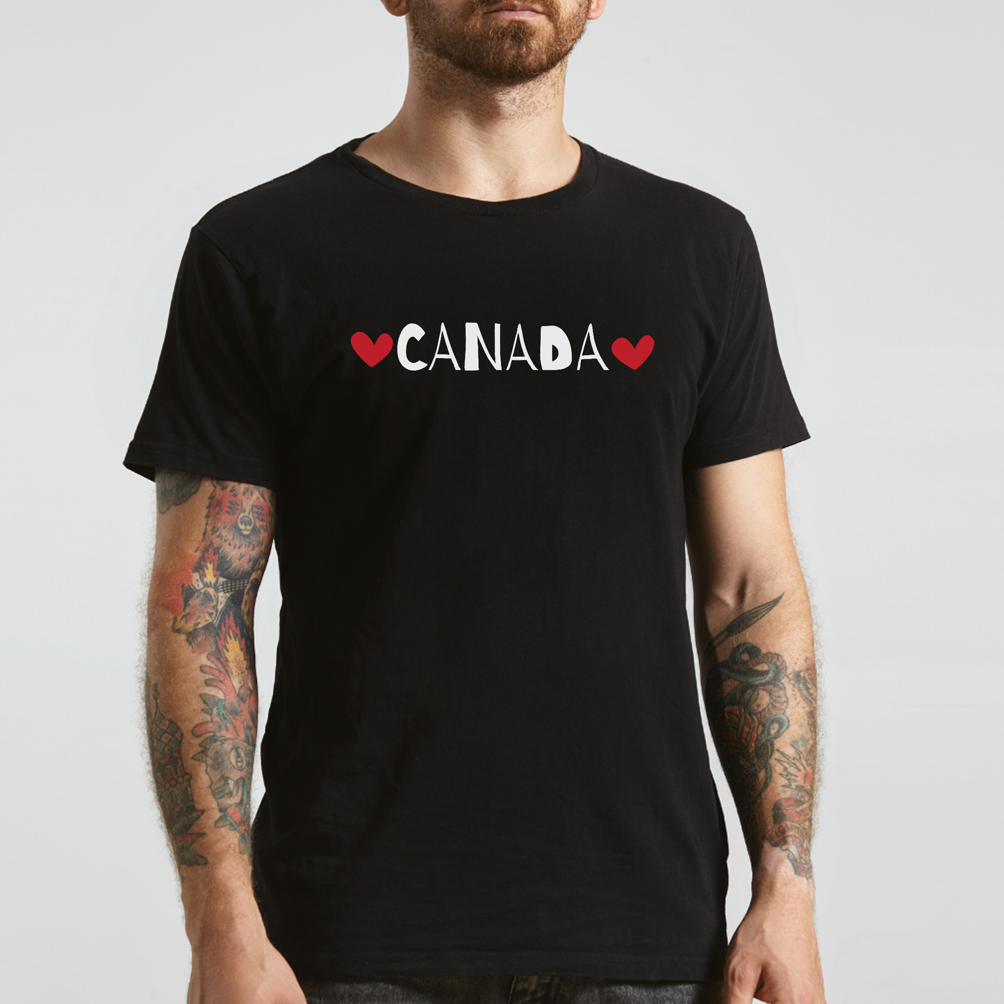 Love Canada Heart, Whimsical Canadian Pride T-Shirt, Love Canadian Independence, Not the 51st State