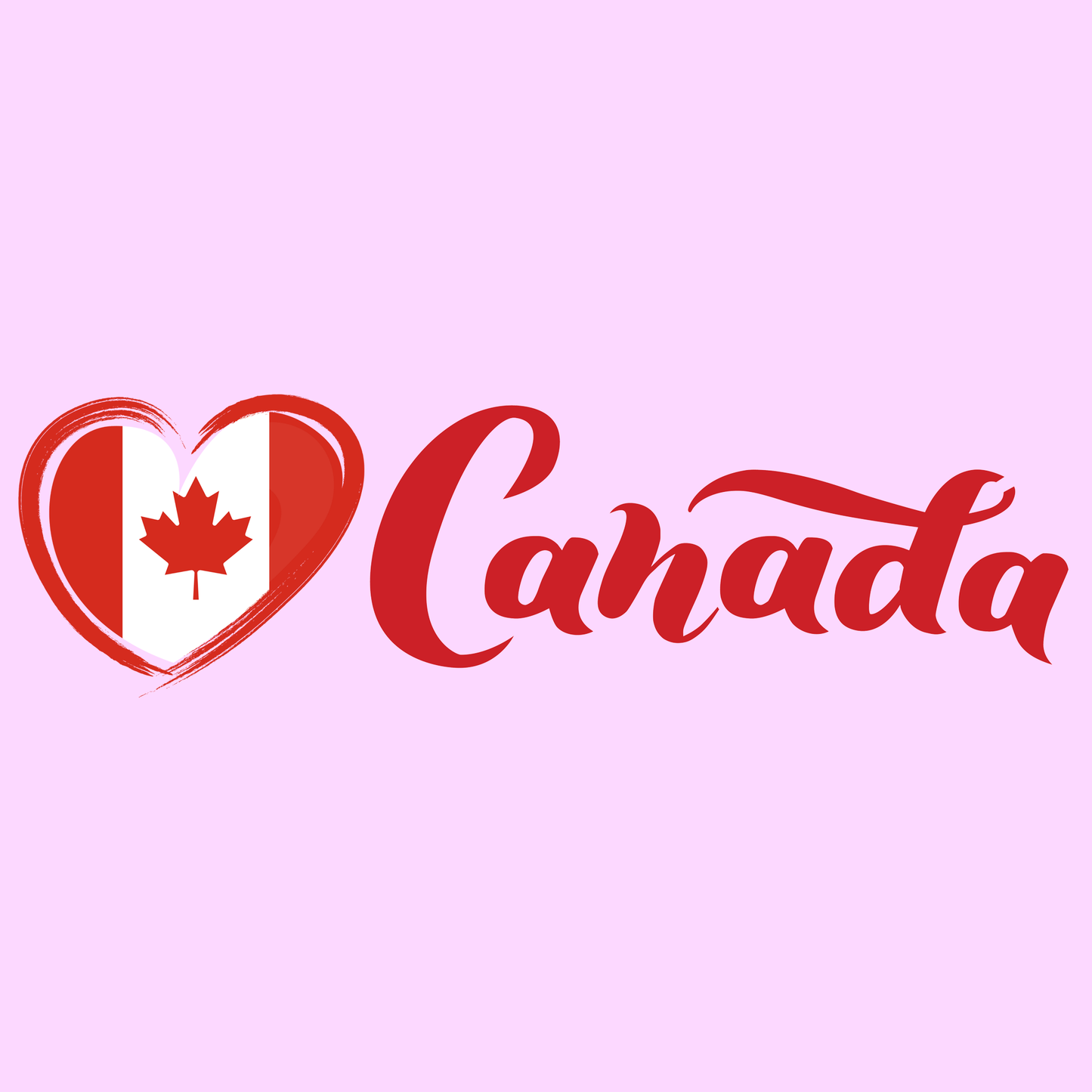 Love Canada Heart Flag T-Shirt, Canadian Pride, Classic Look, Tasteful design, Canada is not the 51st State of America,