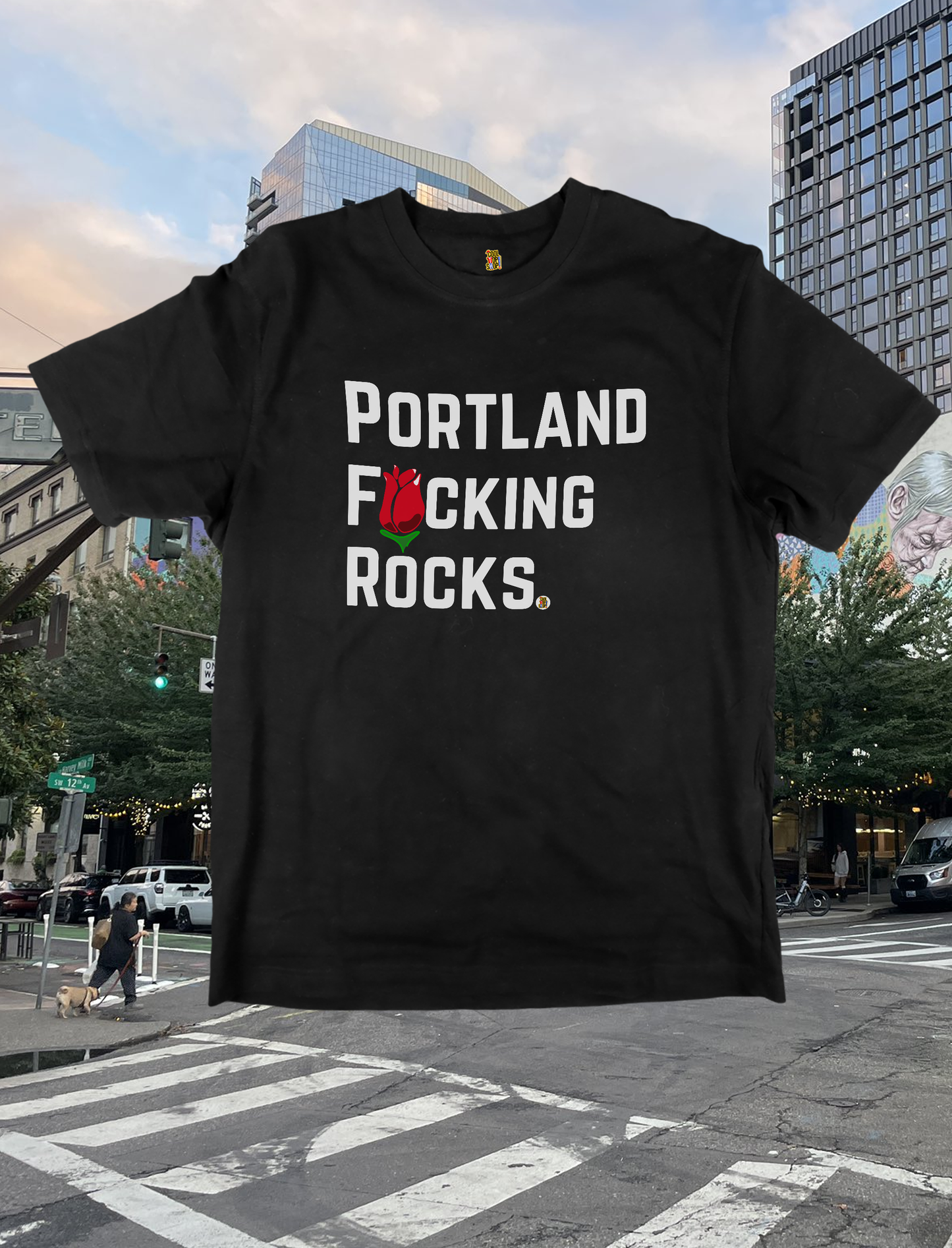 Portland F*cking Rocks T-Shirt - Positive Democracy Message Tee