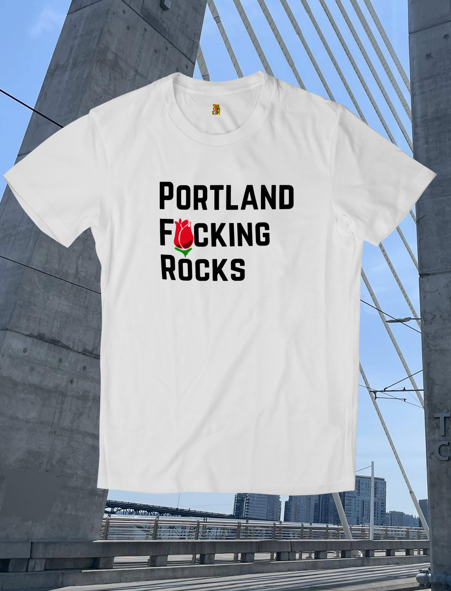 Portland F*cking Rocks T-Shirt - Positive Democracy Message Tee