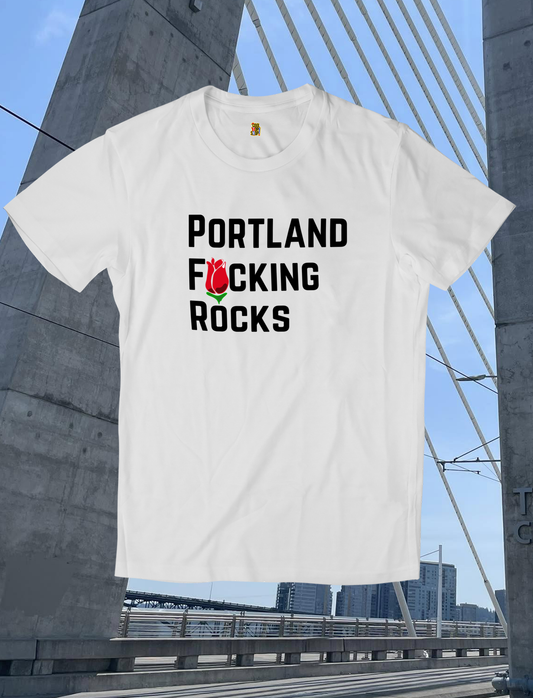 Portland F*cking Rocks T-Shirt - Positive Democracy Message Tee